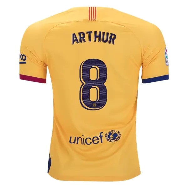 Camiseta Barcelona NO.8 Arthur 1ª 2019 2020 Azul Rojo